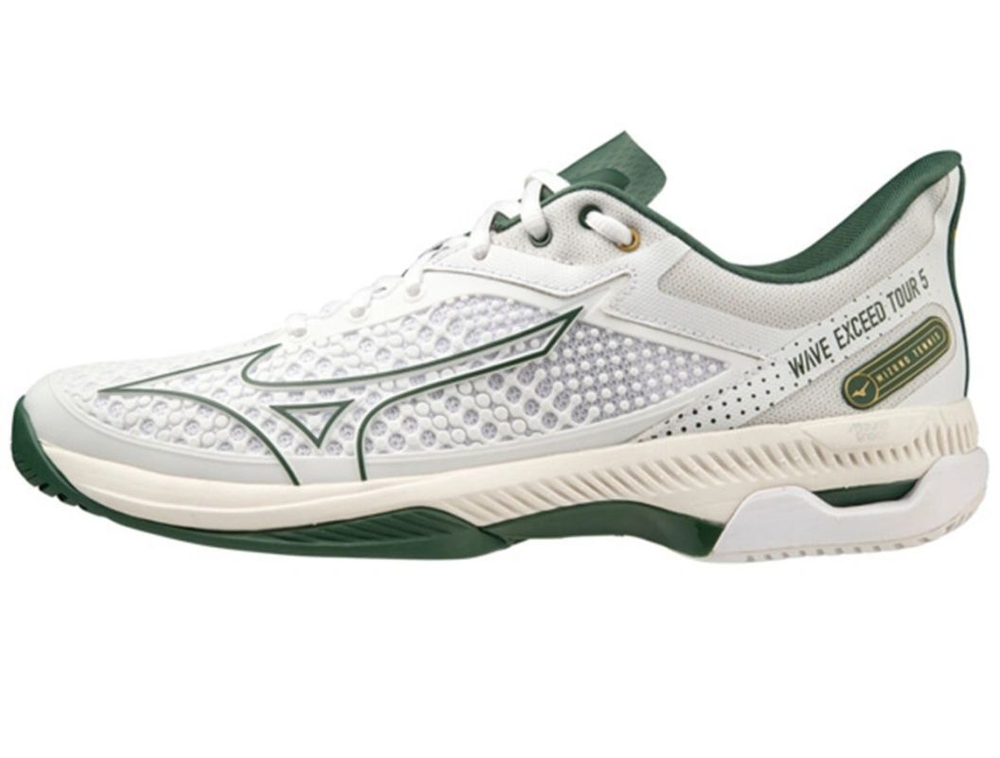 Мужские кроссовки теннисные Mizuno Wave Exceed Tour 5 AC - белый