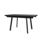 Стол стеклянный Лорд 1400х800х300 Мрамор чёрный