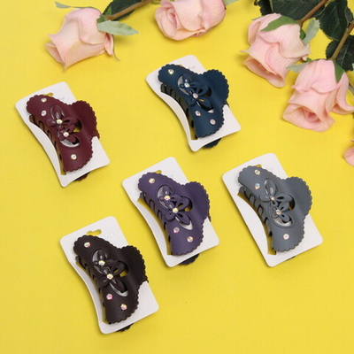 Заколка-краб для волос на блистере «Caiista Collection - Ruta», микс 6 цветов, 8,5см