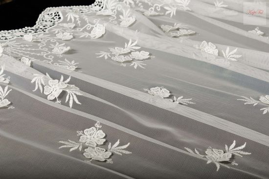 Тюль Мари-2 французская сетка грек (экрю)