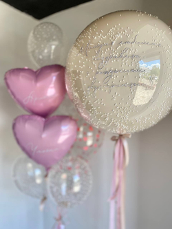 Воздушные шары на выписку девочки №764
