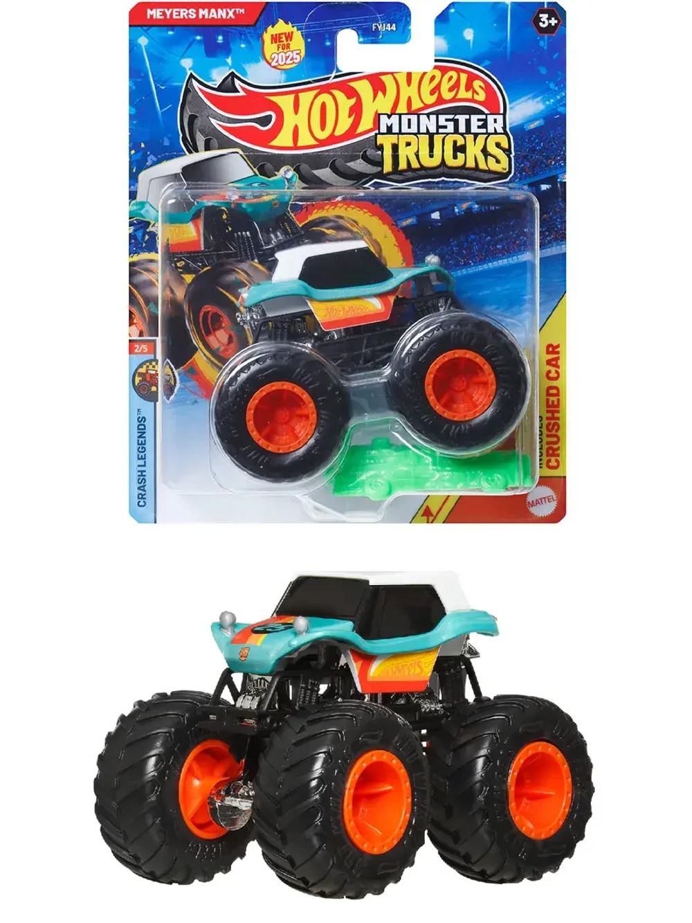 Машинка Monster Trucks Хот Вилс Meyers Manx FYJ44 JCD78
