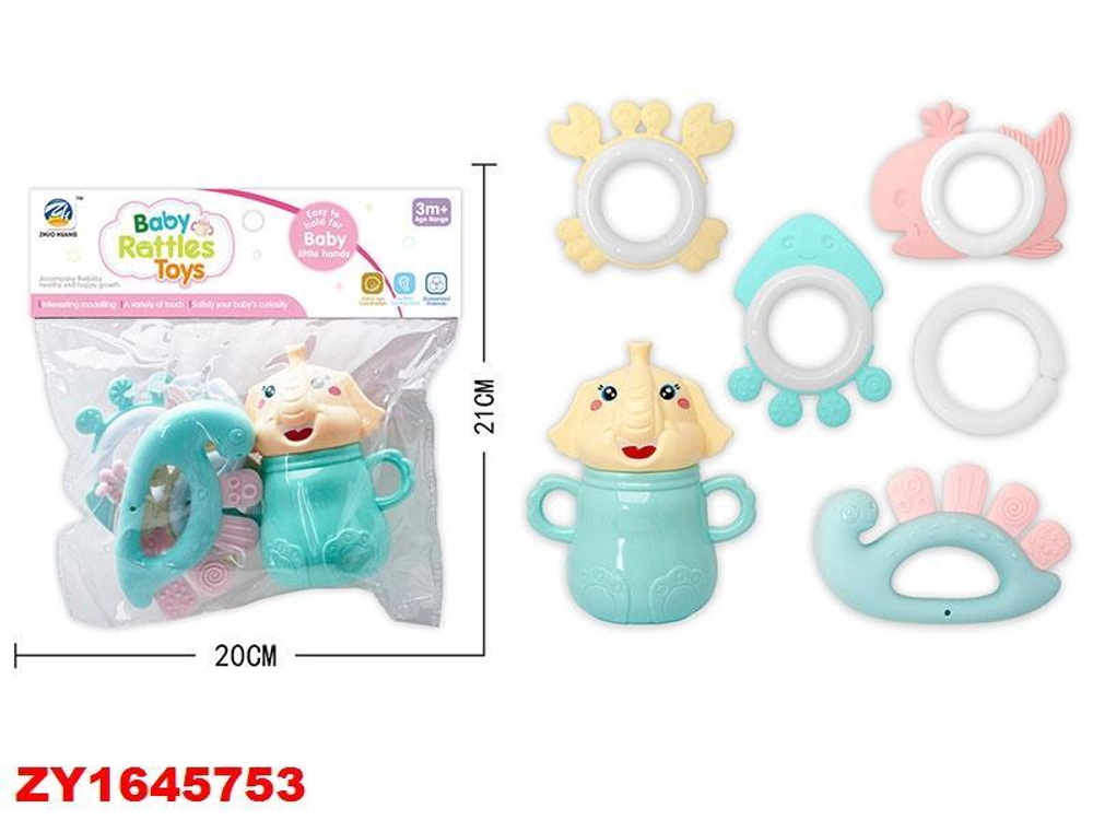 Набор погремушек 6шт, пакет ZY1645753