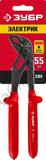 ЗУБР Электрик 250 мм, Диэлектрические переставные клещи (2214-10-25)