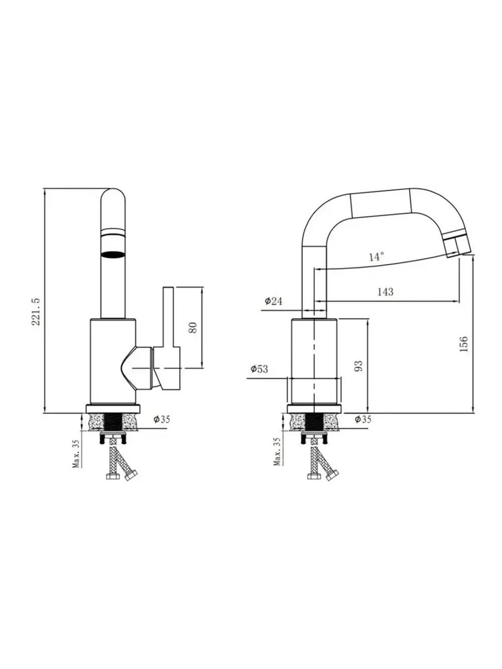 B10809-1 Смеситель для раковины BELZ