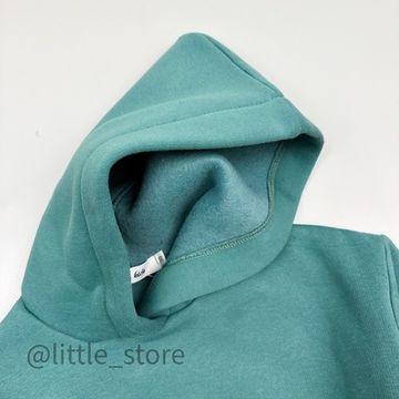 Комплект из футера с начесом, Шалфей