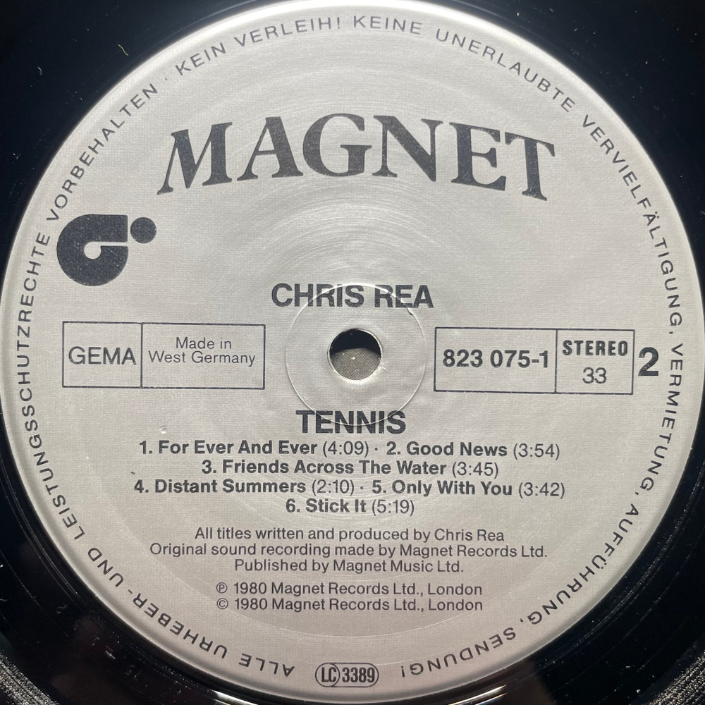 Chris Rea ‎– Tennis (Германия)