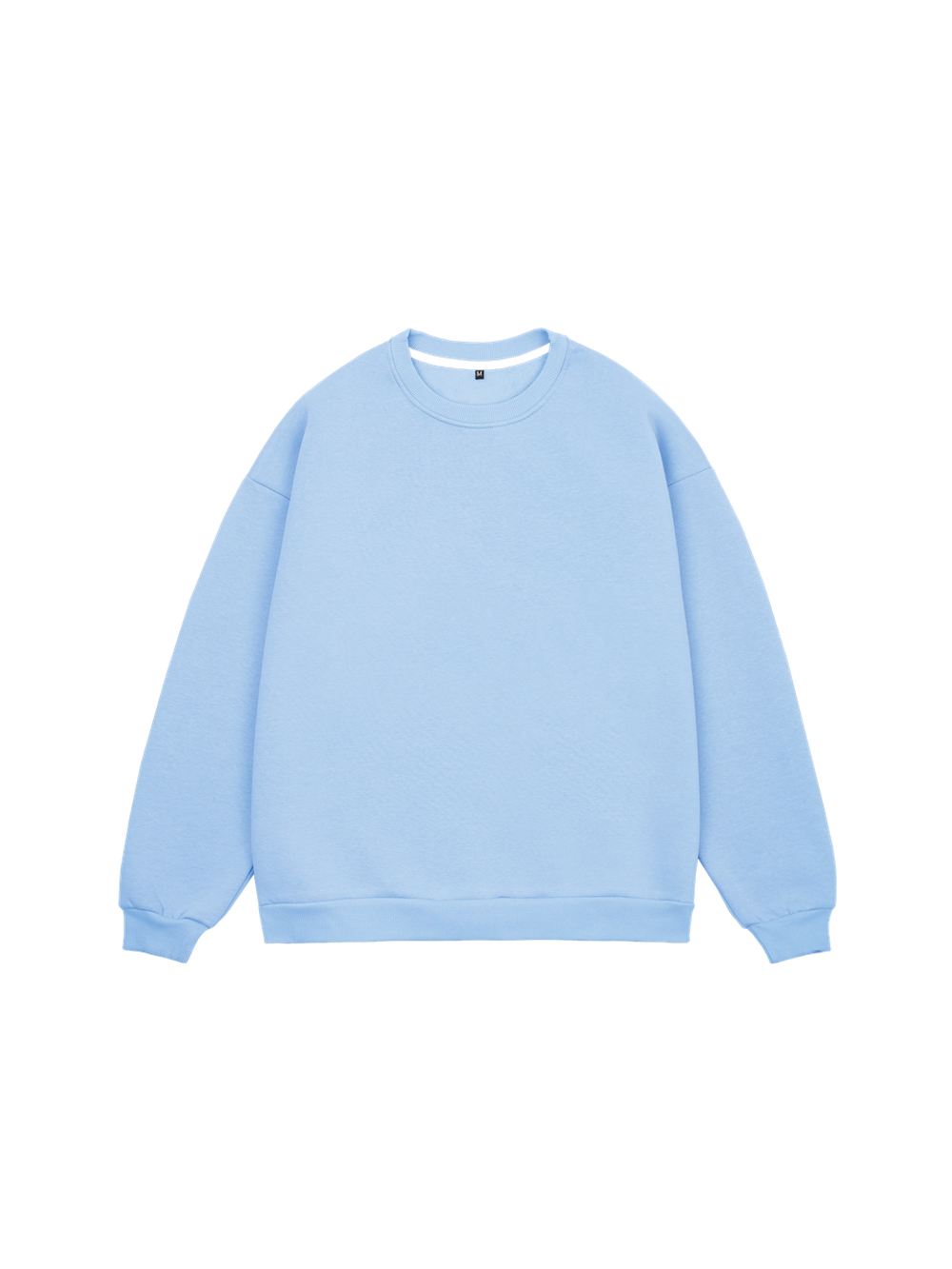 Свитшот оверсайз с начесом (голубой)