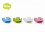 Ваза для фруктов flower, розовая