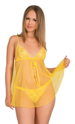 Комбинация со стрингами SL (42-46) (Цвет: желтый)