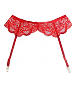 Кружевной пояс для чулок (Размер: S-M-L) (Цвет: красный)