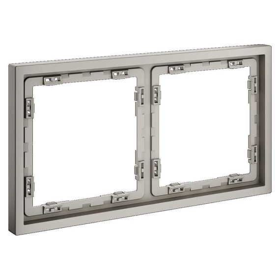 Рамка пластиковая Voltum S70 на 2 поста, (кашемир) VLS100203