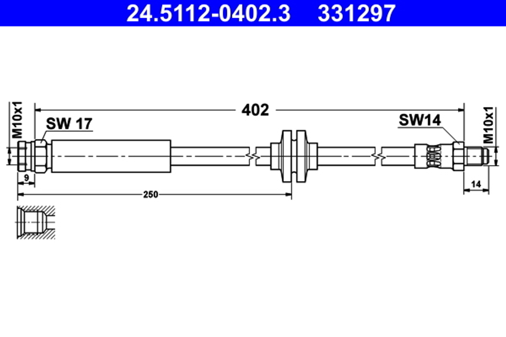 ATE - 24511204023-ATE - Brake Hose