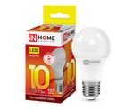 Светодиодная лампа IN HOME LED-A60-VC 10Вт 230В Е27 4000К 900Лм