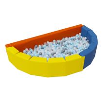 Сухой бассейн Romana «Ломтик» (стандартный), 300 шариков (Серый микс)
