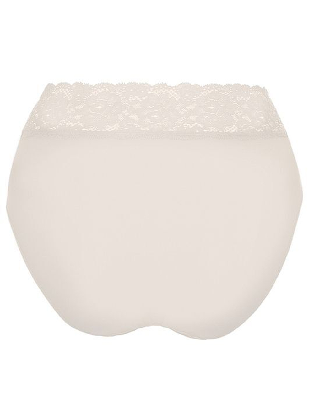 Высокие трусики-слипы с широкой кружевной оторочкой Dolce Micro (Размер: L) (Цвет: белый)