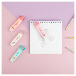 Ластик MESHU "Cat Paw", 93*28*17мм, термопластичная резина, выдвижной, пластиковый футляр