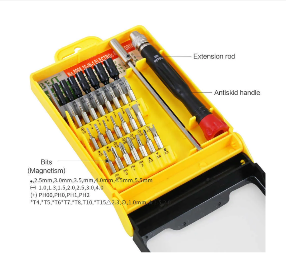 Набор отверток для точных работ HUIJIAQI No.8908 (31в1)