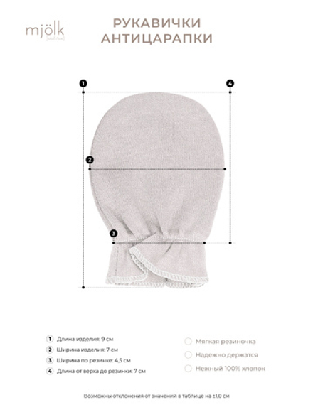 Рукавички-антицарапки Mjölk Собачки NEW/Ночное небо/Steel Grey, сет из 3х пар