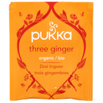 Pukka Herbs, Органический травяной чай, три имбиря, без кофеина, 20 пакетиков, 36 г (1,27 унции)