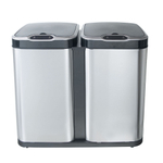 Ведро для раздельного сбора мусора, сенсорное, 2 емкости, Foodatlas JAH-8522, 50л (25+25)