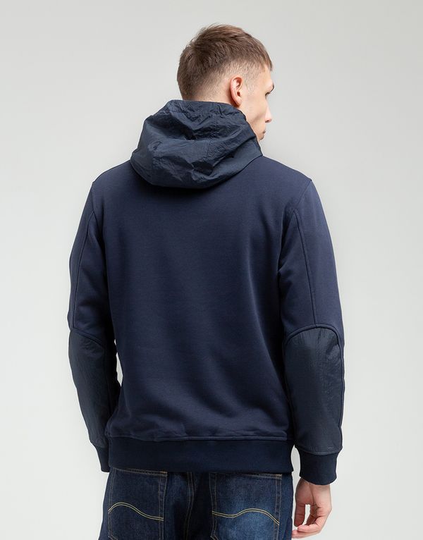 Худи We Don’t Care Diagonal Zip Hoodie Navy - фото 3