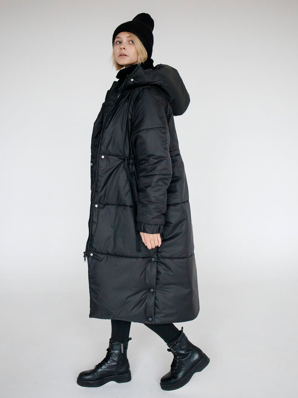 Пуховик ko-ko-ko зимний женский черный