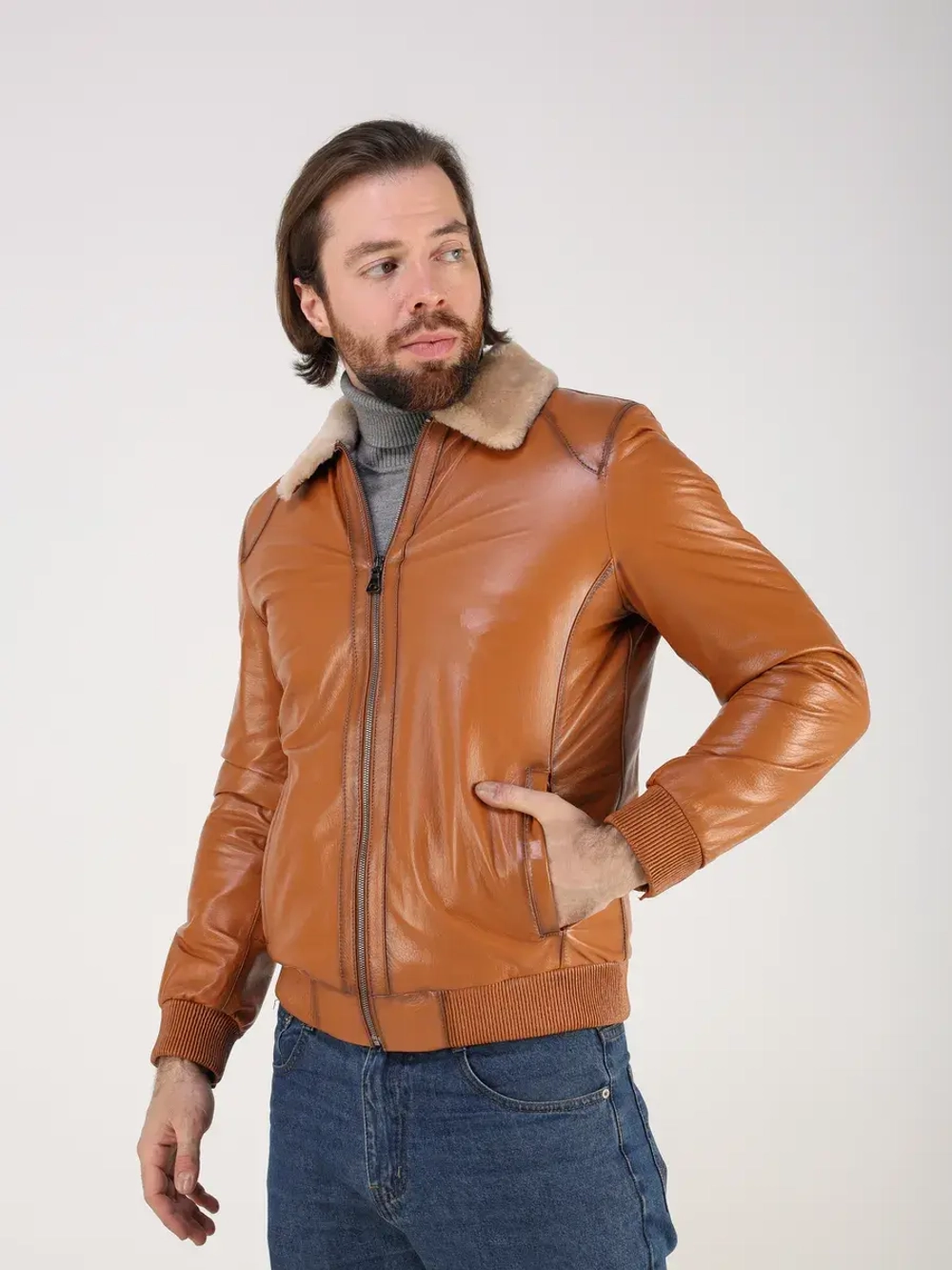 Дубленка натуральная куртка зимняя кожаная