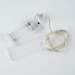 ULD-S0200-020-SСB-2AA WHITE IP20 DEW Гирлянда светодиодная Роса на батарейках 2AA не в-к. 2м. 20 светодиодов. Белый свет. Провод медный. TM Uniel