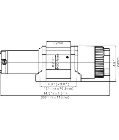 Лебёдка электрическая 12V Runva 3500A lbs 1588 кг (синтетический трос) EWT3500ASR
