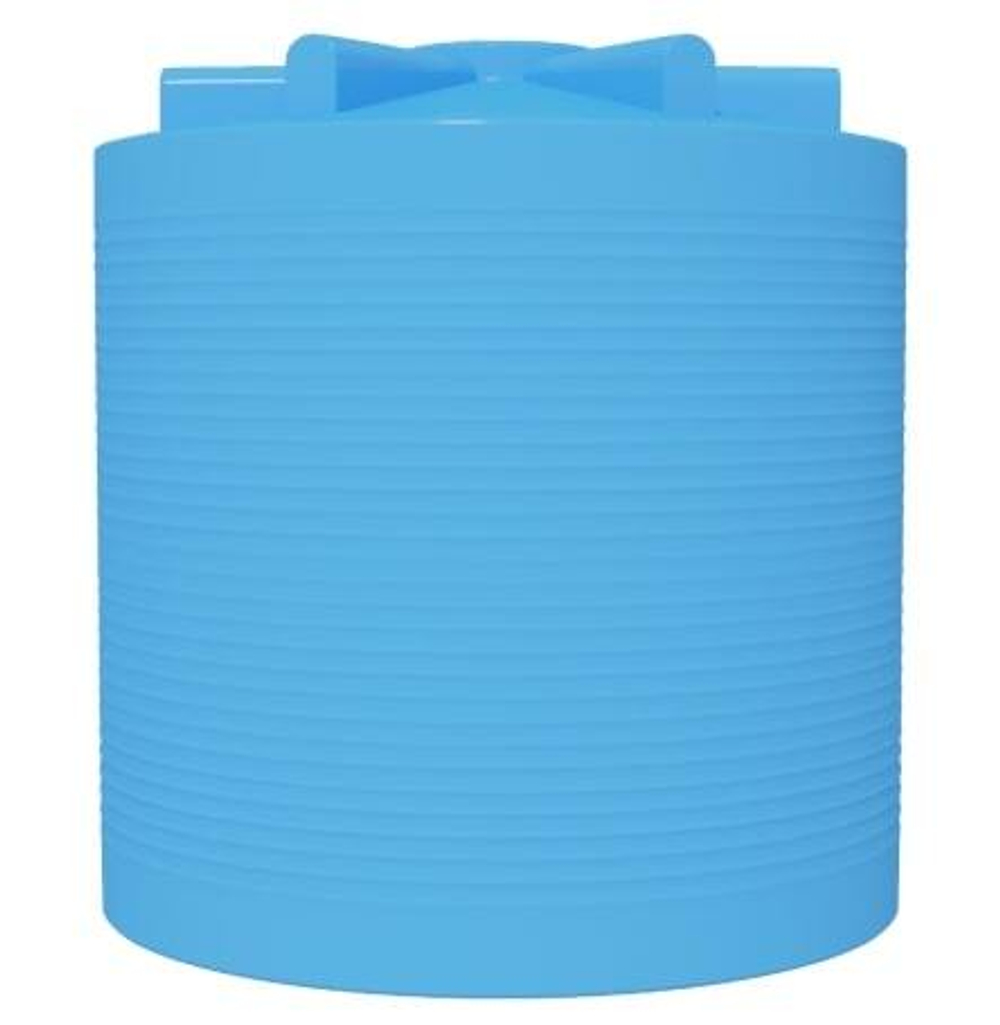 Емкость ЭВЛ 6000 Ирпласт цилиндрическая 6000 л. вертикальный (2030x2030x2150см;голубой) - арт.560316
