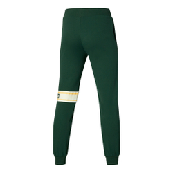 Мужские теннисные штаны Mizuno Athletics Sweat Training Pants Men - Green, Cream