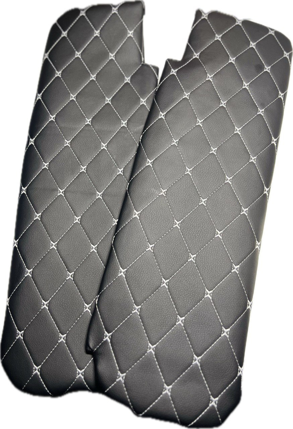 Чехлы на козырьки Газель Бизнес, Соболь, Валдай (белая нить Бабочка)