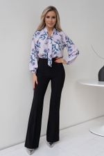 Блуза Агата (цветочный принт) Б11-236/4 Nikol (Акция)