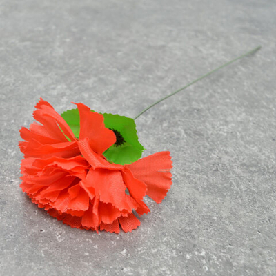 Цветы искусственные Гвоздика красная 30см