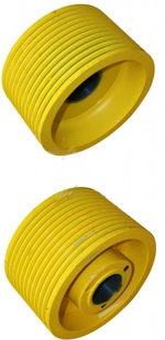 Канатоведущий шкив D320х11х8 мм ширина 182 мм U-groove 85° лебедки ZIEHL ABEGG SM225.60B-20