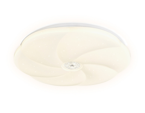 Потолочный светодиодный светильник с пультом FF23 WH белый 48W D400*65 (ПДУ ИК)