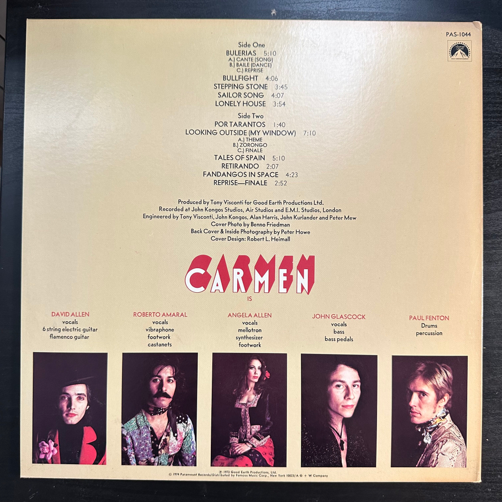 Carmen - Fandangos In Space (США 1974г.)