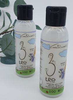 TRE средство для повседневной стирки шерсти, шелка и искусственных волокон, пшеница и лен, 100мл