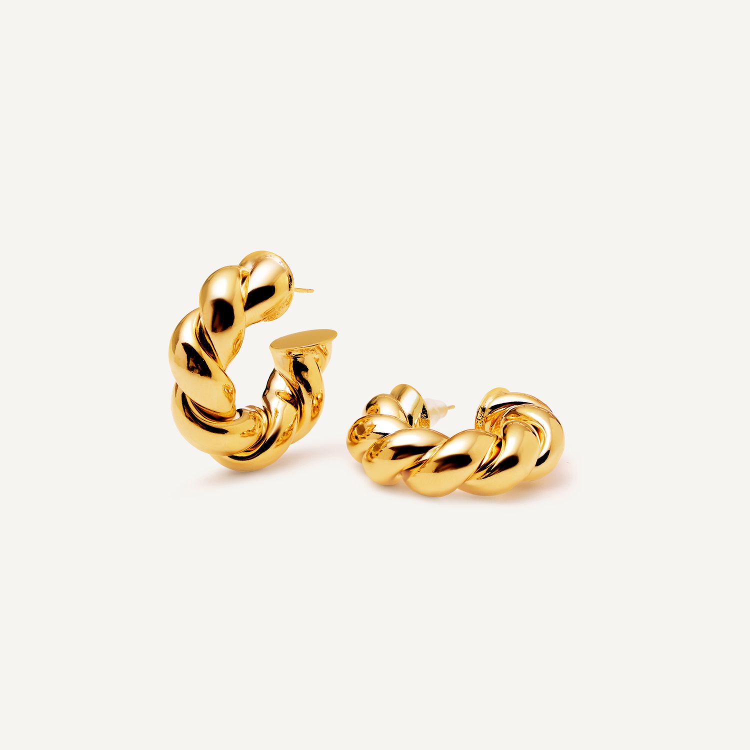 Серьги Whirling Lines Earrings - Gold