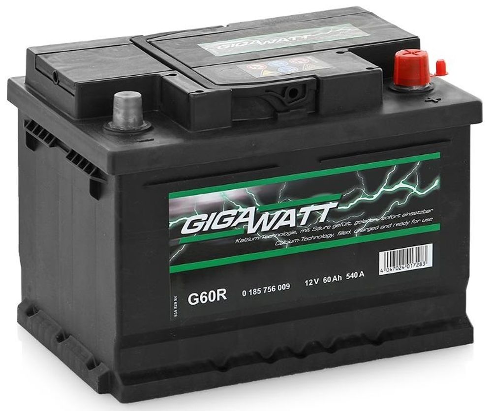 GIGAWATT 6CT- 60 аккумулятор