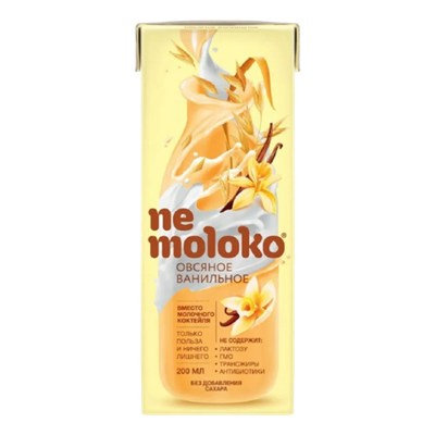 Напиток Nemoloko Овсяный ванильный 200мл