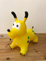 0207253/Животное-прыгун "Собака", 1300г, ПВХ, цвет Желтый, 52*48*26 см/54