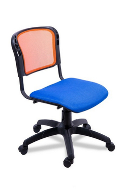 Стул для посетителей ИЗО черный каркас на крестовине, сетка