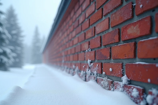 Облицовочный кирпич зимой: температурные ограничения для кладки