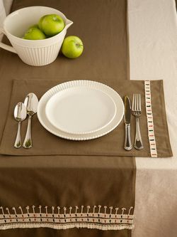 Дорожка на стол Nomad grid из коллекции Ethnic, 45х150 см