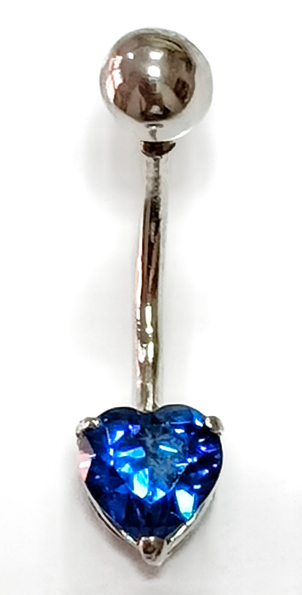 Ювелирный пирсинг из серебра 925 пробы с фианитом