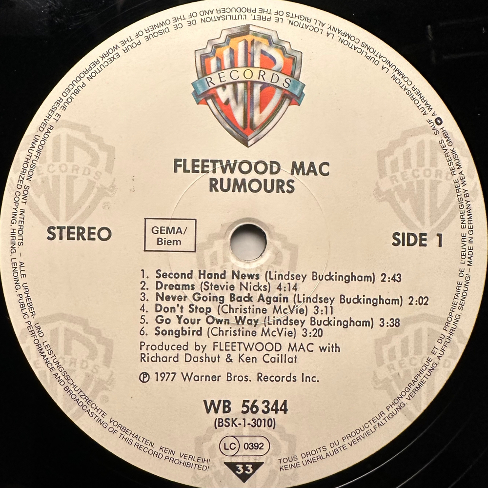 Fleetwood Mac - Rumours (Германия)