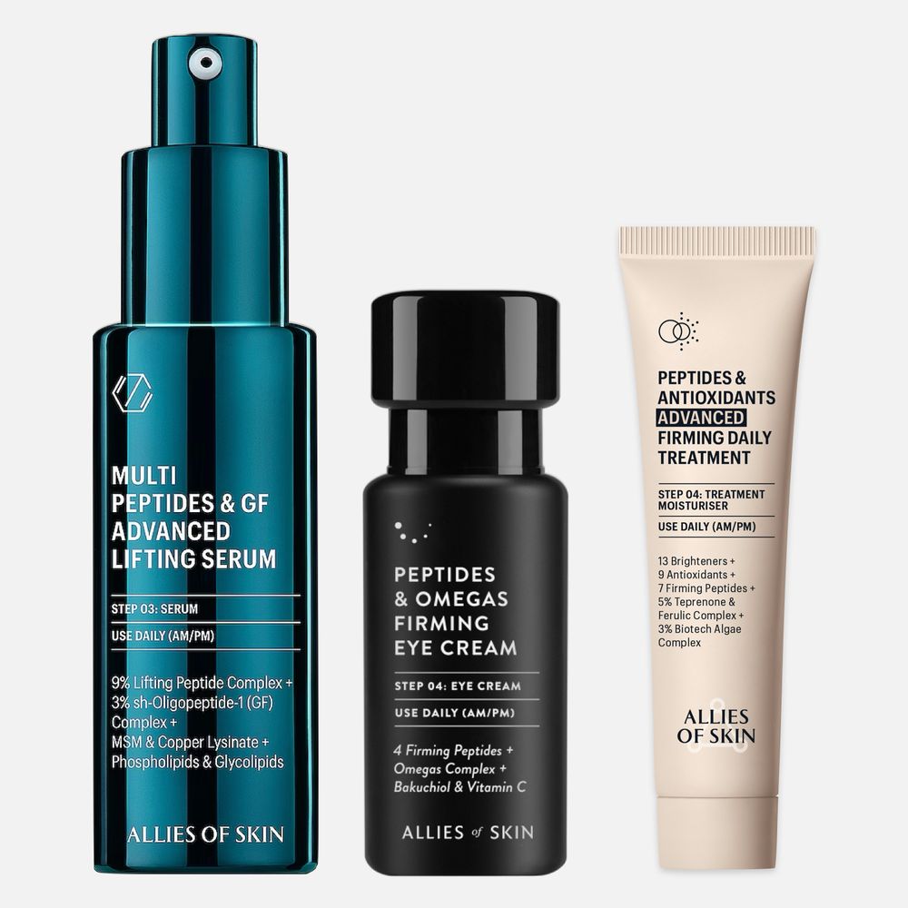 ALLIES OF SKIN Multi Peptides &amp; GF Advanced Lifting Serum Разглаживающая мультипептидная сыворотка с фактором роста, 30 мл