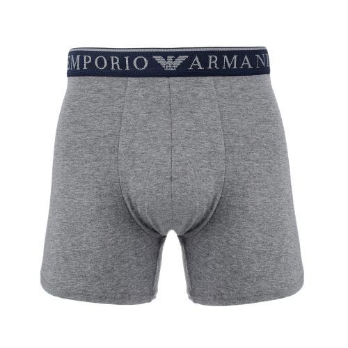 Набор мужских трусов боксеров 2в1 (серый, серо-голубой) Emporio Armani 111912_4F720 15349